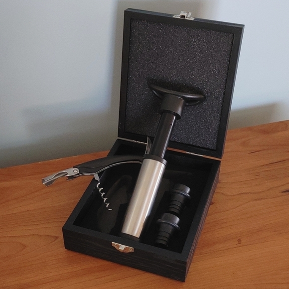 Dining Wine Bar Box Kit Opener Corks Pump Poshmark